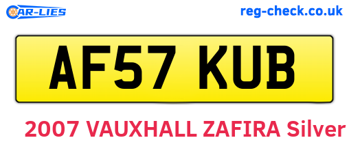 AF57KUB are the vehicle registration plates.