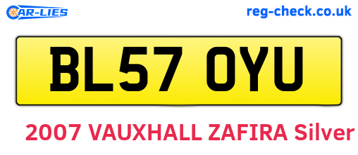 BL57OYU are the vehicle registration plates.