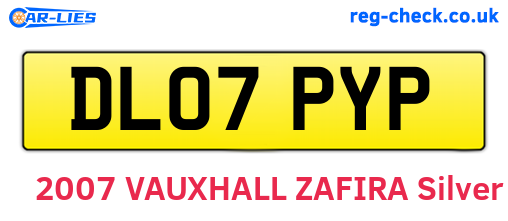 DL07PYP are the vehicle registration plates.