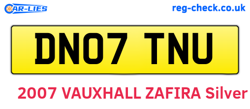 DN07TNU are the vehicle registration plates.