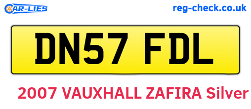 DN57FDL are the vehicle registration plates.