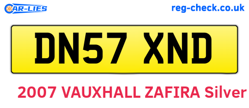 DN57XND are the vehicle registration plates.