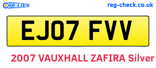 EJ07FVV are the vehicle registration plates.