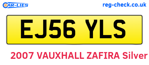 EJ56YLS are the vehicle registration plates.