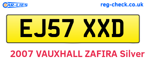 EJ57XXD are the vehicle registration plates.