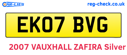 EK07BVG are the vehicle registration plates.