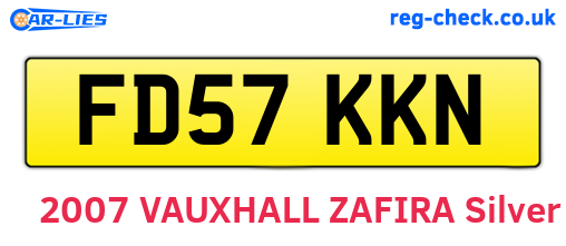 FD57KKN are the vehicle registration plates.
