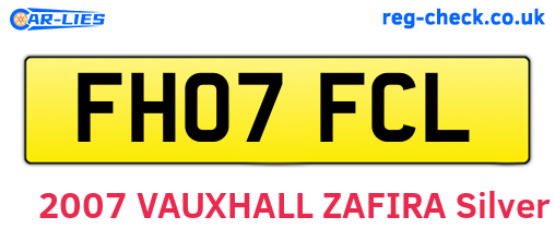 FH07FCL are the vehicle registration plates.