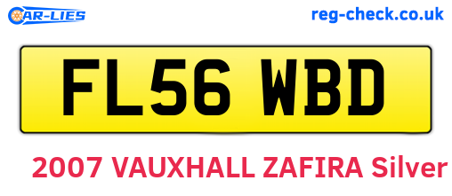FL56WBD are the vehicle registration plates.