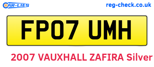 FP07UMH are the vehicle registration plates.