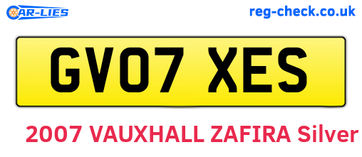 GV07XES are the vehicle registration plates.