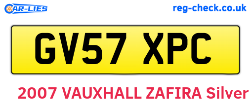 GV57XPC are the vehicle registration plates.
