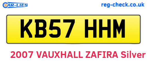 KB57HHM are the vehicle registration plates.