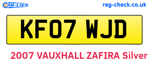 KF07WJD are the vehicle registration plates.