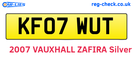 KF07WUT are the vehicle registration plates.