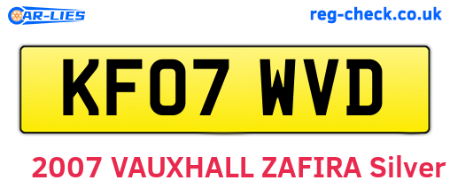 KF07WVD are the vehicle registration plates.