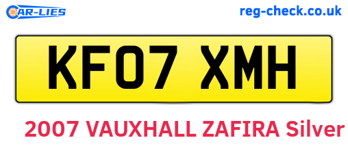 KF07XMH are the vehicle registration plates.
