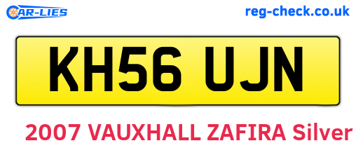 KH56UJN are the vehicle registration plates.