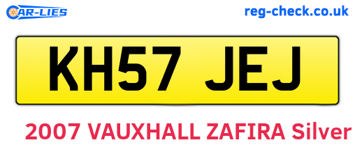 KH57JEJ are the vehicle registration plates.