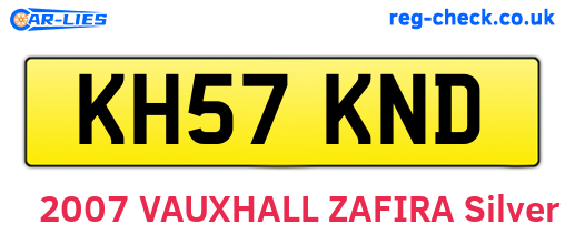 KH57KND are the vehicle registration plates.