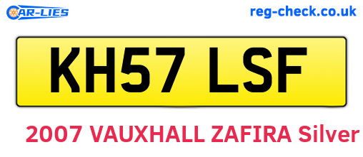 KH57LSF are the vehicle registration plates.