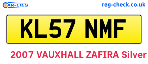 KL57NMF are the vehicle registration plates.