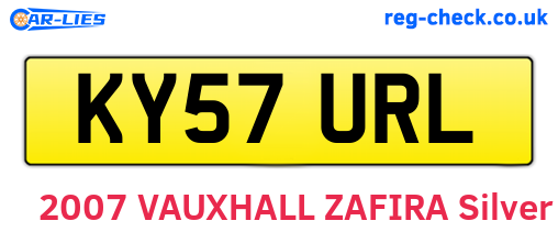 KY57URL are the vehicle registration plates.