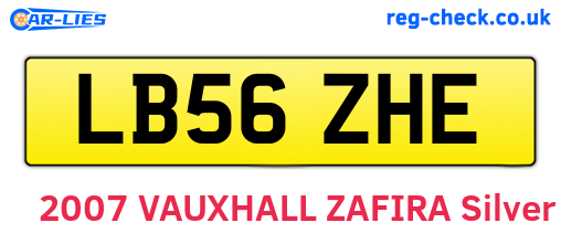 LB56ZHE are the vehicle registration plates.