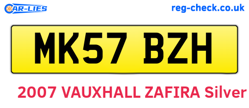 MK57BZH are the vehicle registration plates.