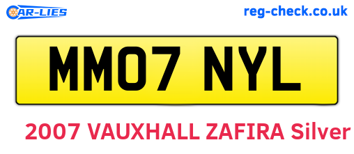 MM07NYL are the vehicle registration plates.