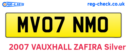 MV07NMO are the vehicle registration plates.
