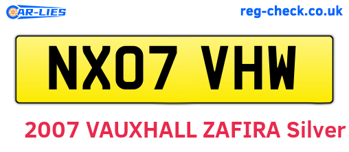 NX07VHW are the vehicle registration plates.