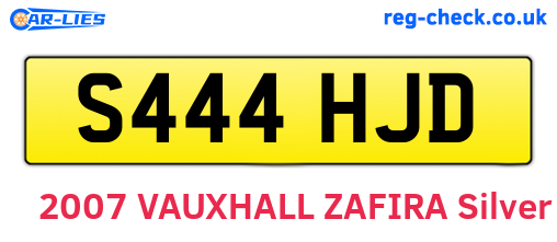 S444HJD are the vehicle registration plates.