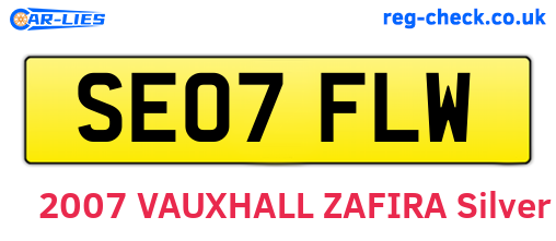 SE07FLW are the vehicle registration plates.