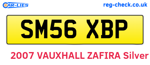 SM56XBP are the vehicle registration plates.