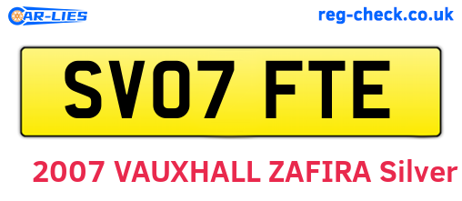 SV07FTE are the vehicle registration plates.