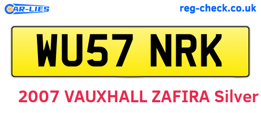 WU57NRK are the vehicle registration plates.