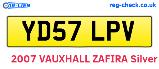 YD57LPV are the vehicle registration plates.