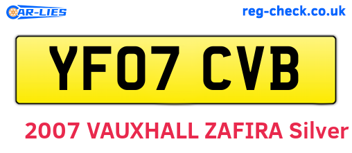 YF07CVB are the vehicle registration plates.