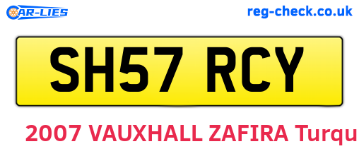SH57RCY are the vehicle registration plates.