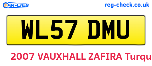WL57DMU are the vehicle registration plates.