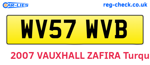 WV57WVB are the vehicle registration plates.