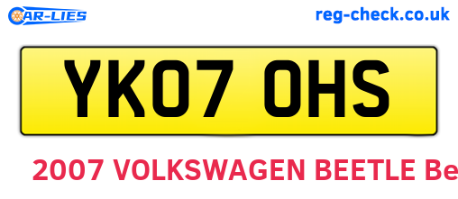 YK07OHS are the vehicle registration plates.