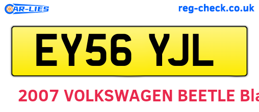 EY56YJL are the vehicle registration plates.