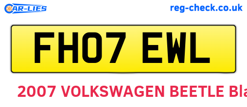 FH07EWL are the vehicle registration plates.