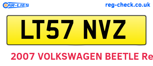LT57NVZ are the vehicle registration plates.