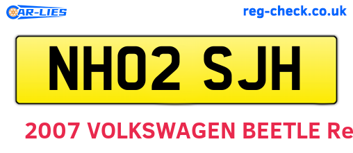 NH02SJH are the vehicle registration plates.