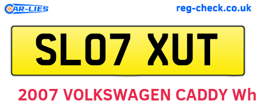SL07XUT are the vehicle registration plates.