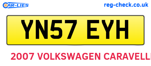YN57EYH are the vehicle registration plates.