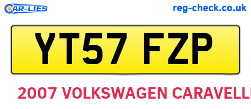 YT57FZP are the vehicle registration plates.